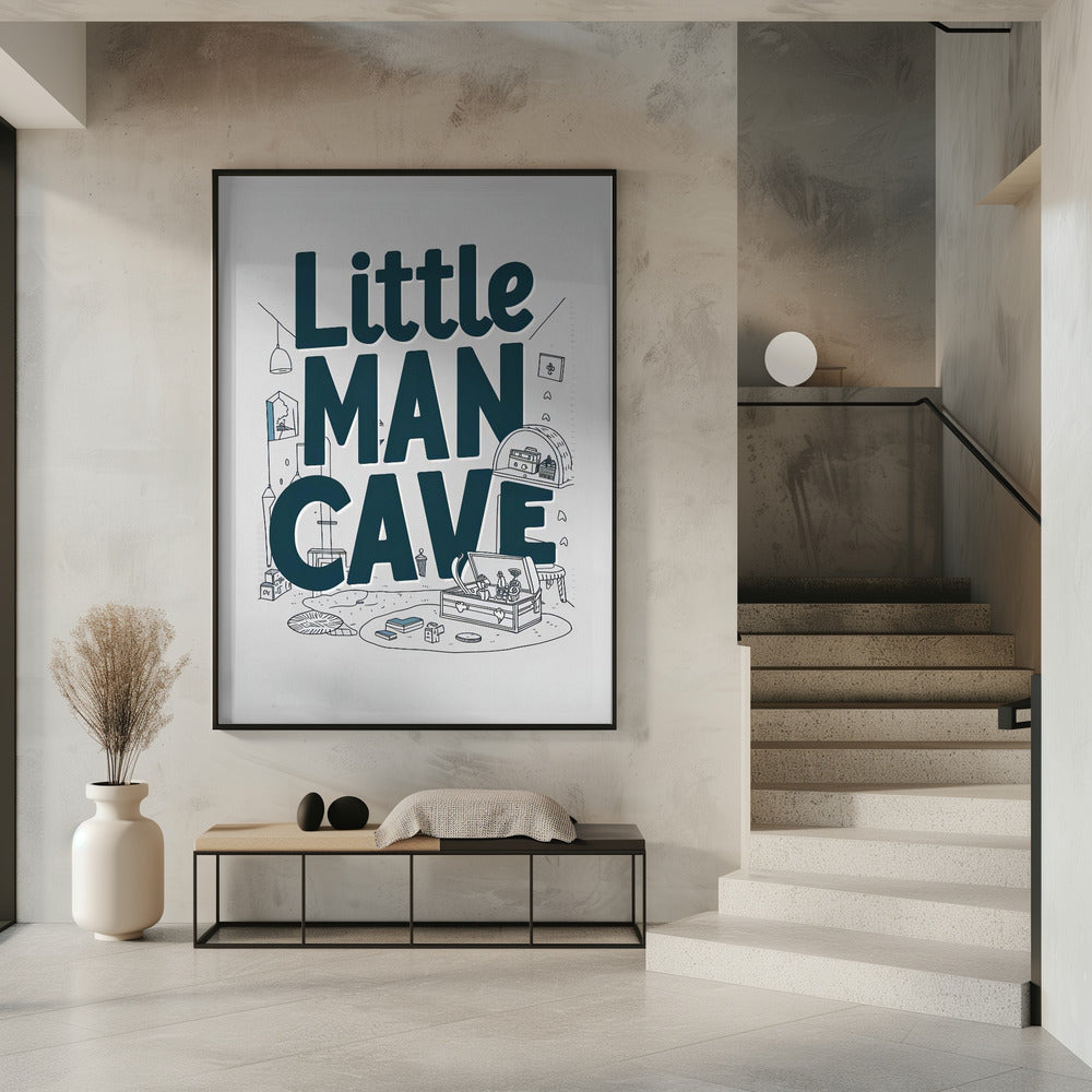 Little Man Cave Poster