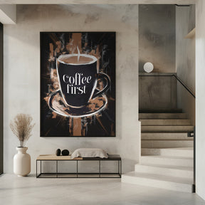 Coffee First Poster