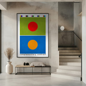 Bauhaus complimentary contrast Poster