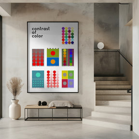 Contrast of color Poster