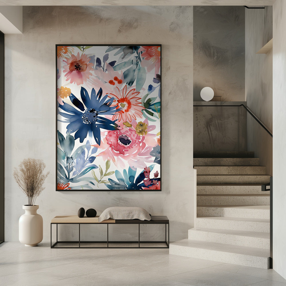 Watercolor Floral No. 1 Poster