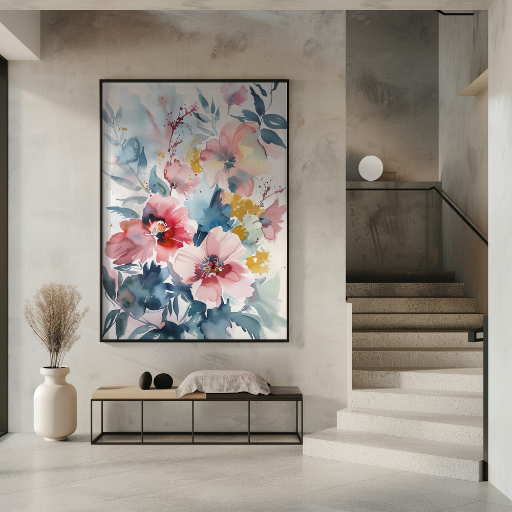 Watercolor Floral No. 4 Poster