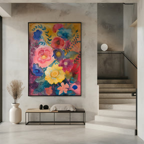 Watercolor Floral No. 6 Poster