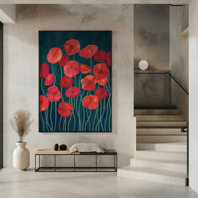 Red poppies Poster