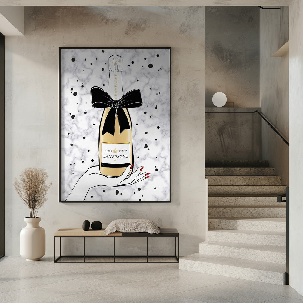 Holding Champagne Poster