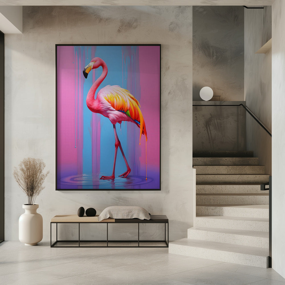 Flamingo Pop Art Poster