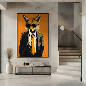 Fox In a Suit Poster