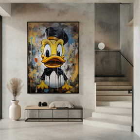 Street Art Duck Poster