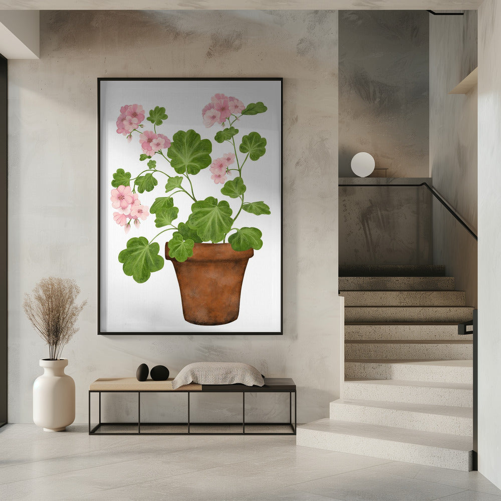 Pink Geranium Poster