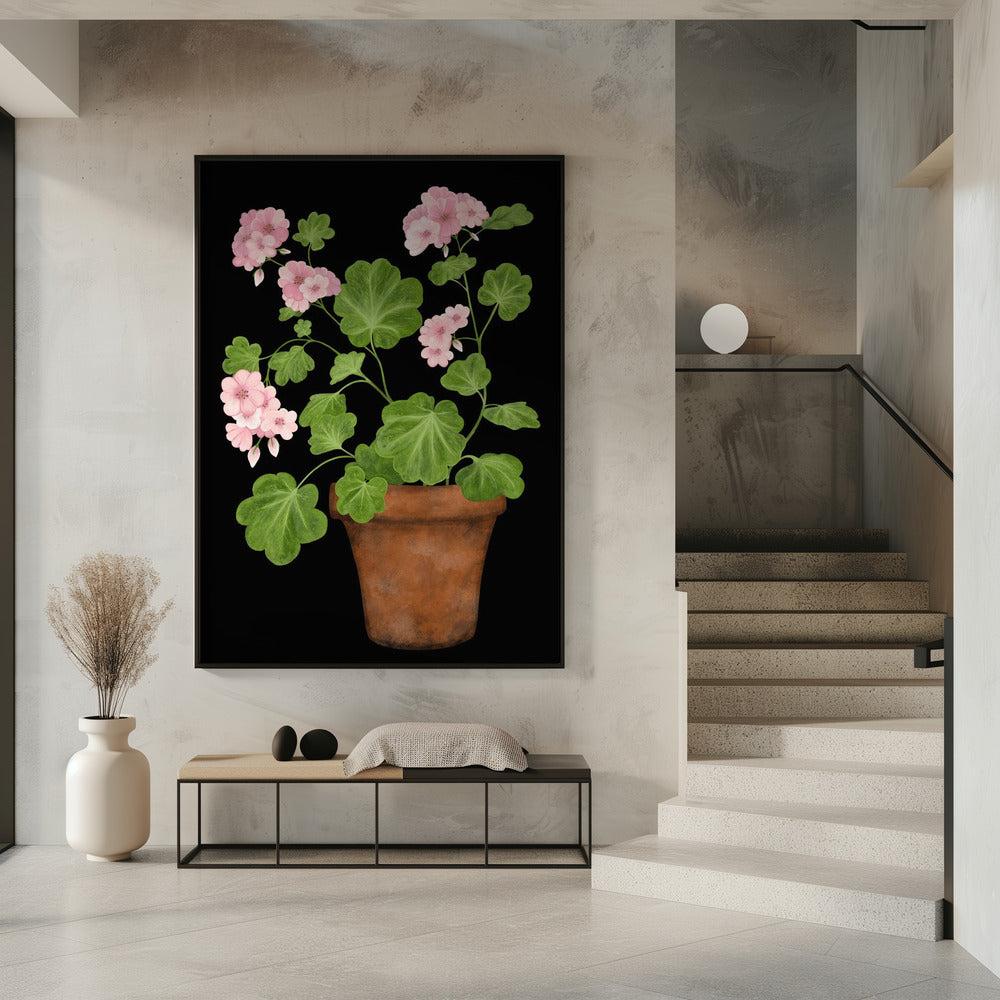 Pink Geranium Poster