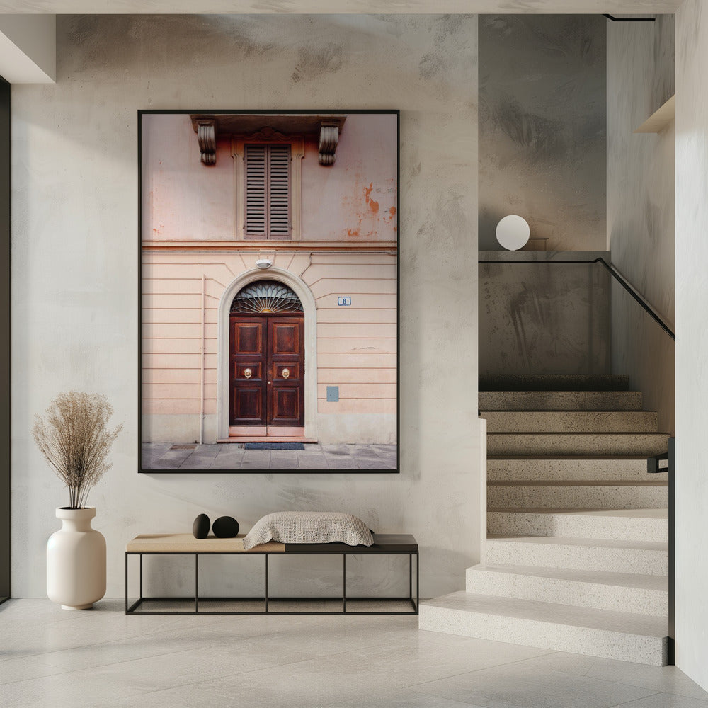 Bologna in Pink | Italy travel photography Poster