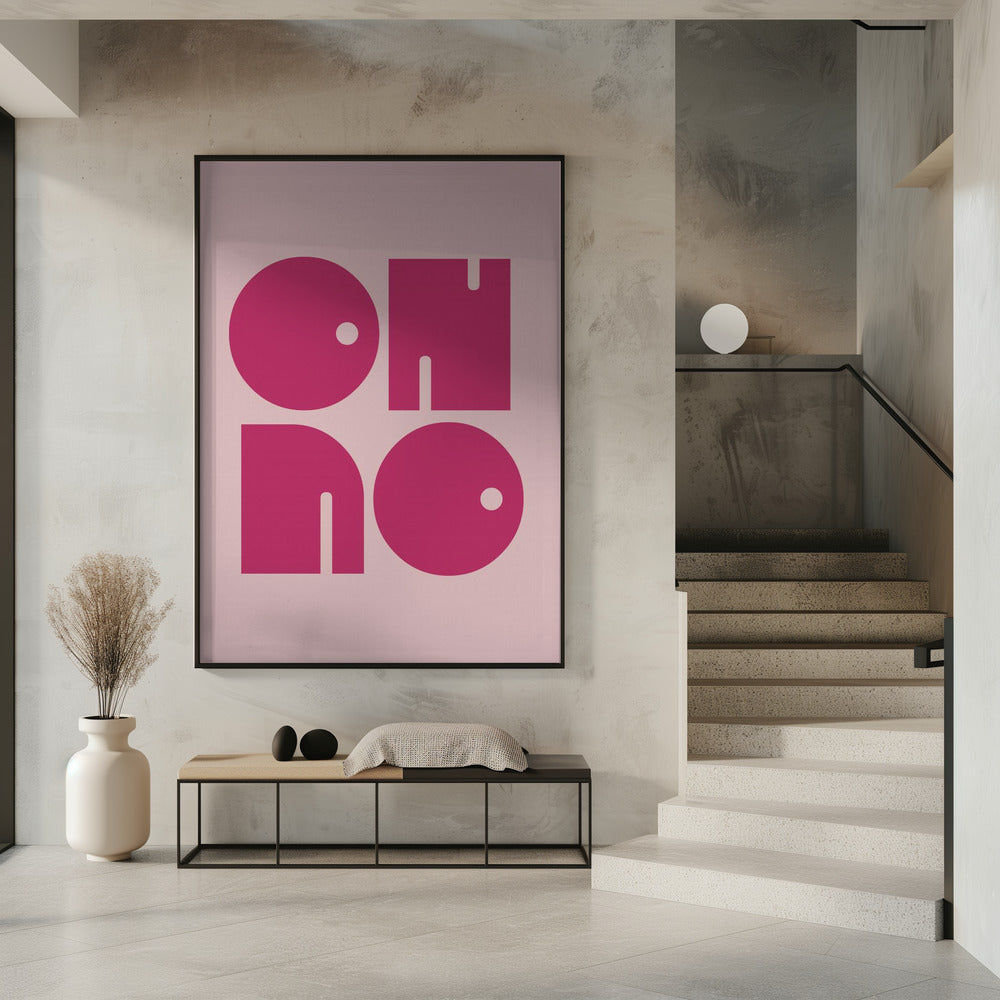 Oh No  Pink Cerry Pink.psdratio 3x4 Print By Bohonewart Poster