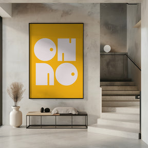 Oh No Yellowratio 3x4 Print By Bohonewart Poster