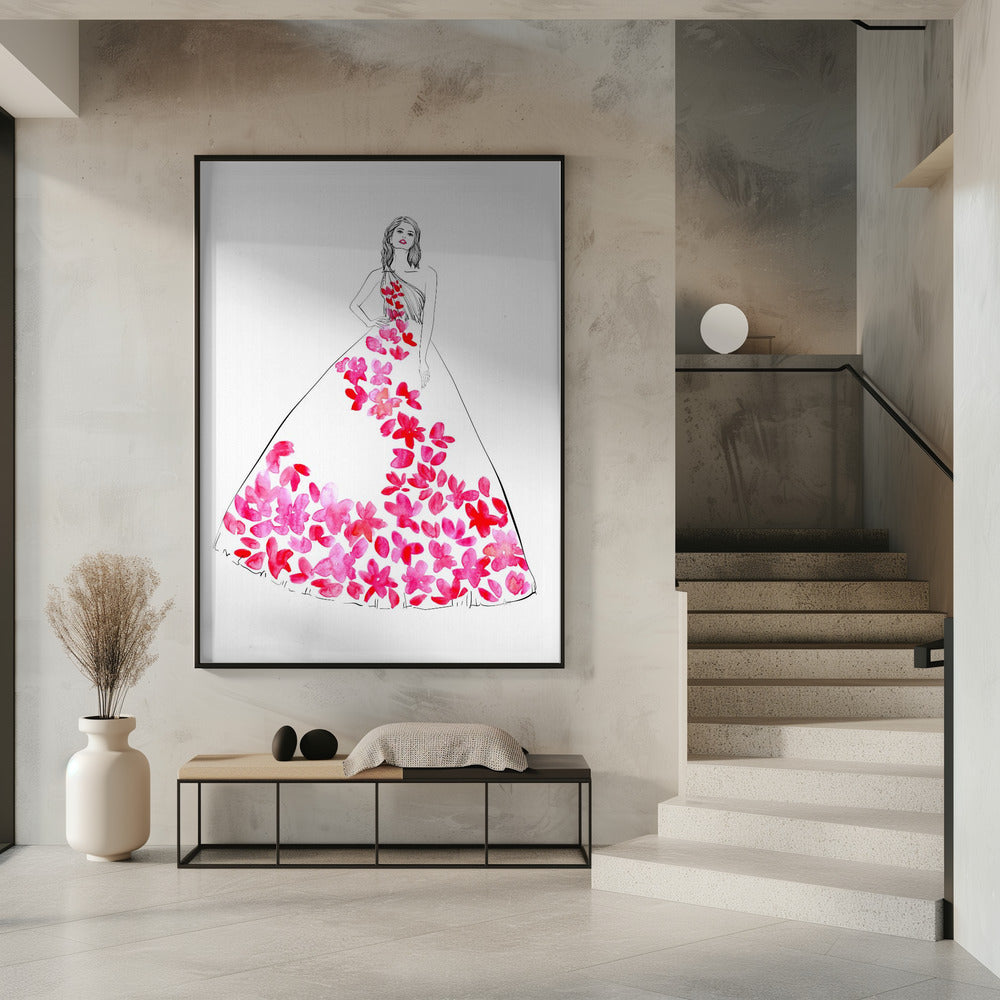 Oleta fashion illustration Poster