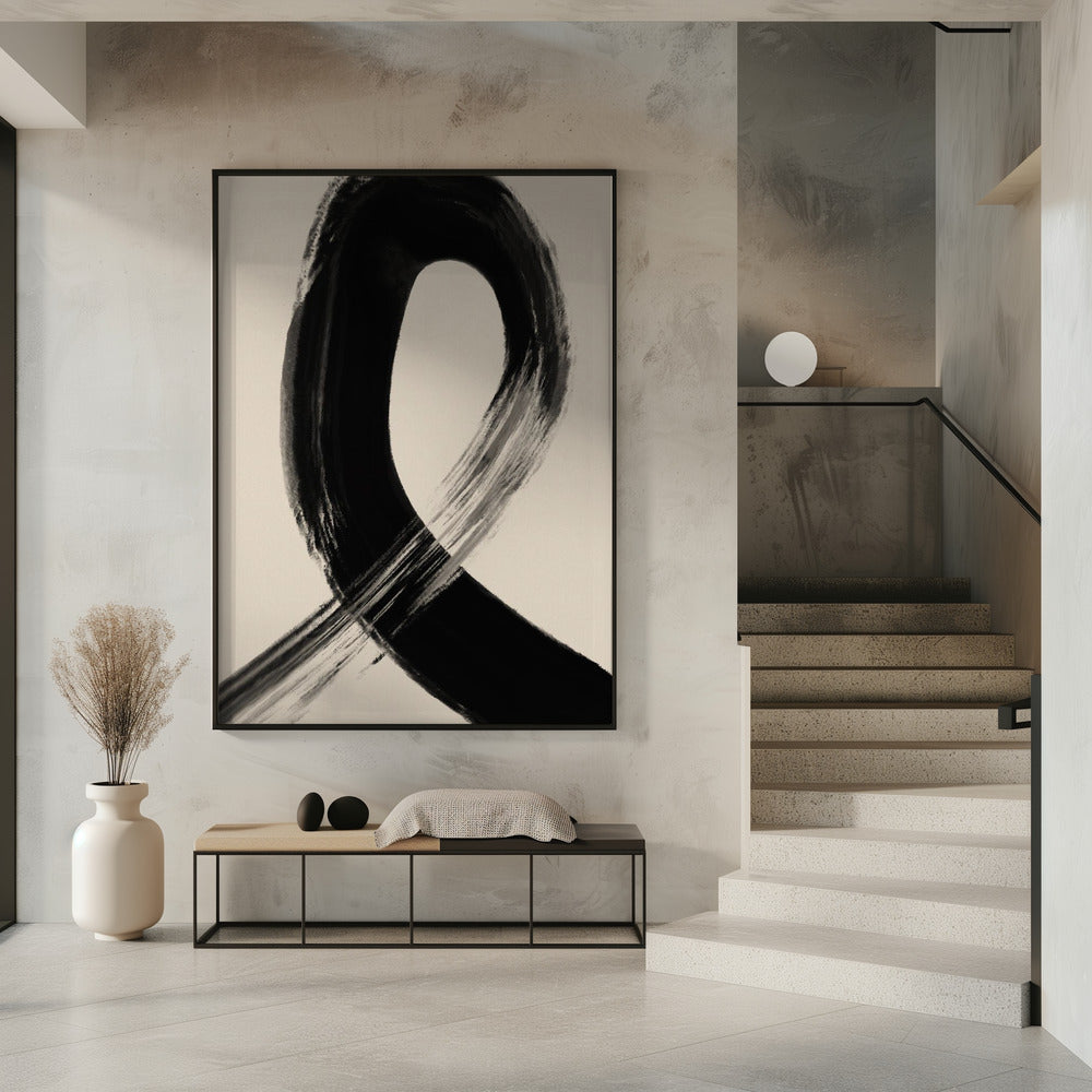 Black Strokes No 27 Poster