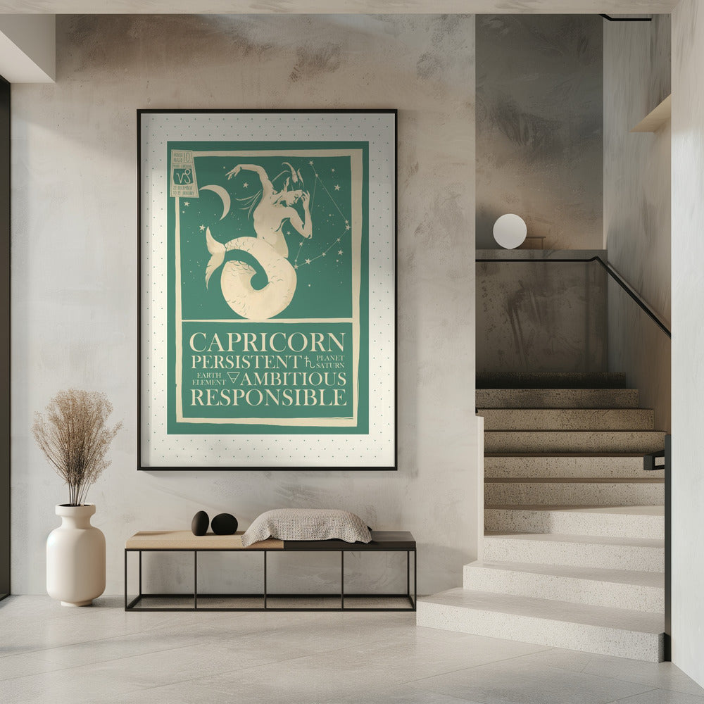 Capricorn Zodiac Poster Poster