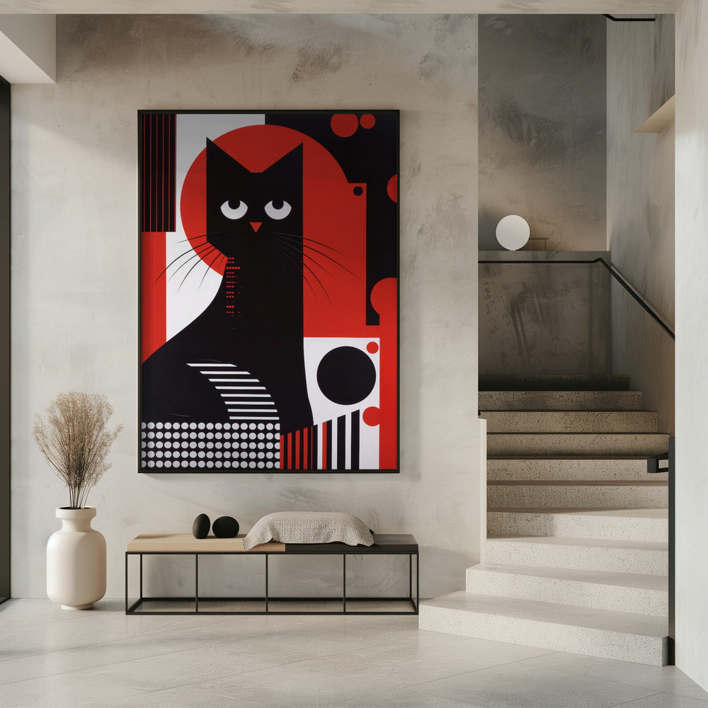 The Abstract Cat Poster