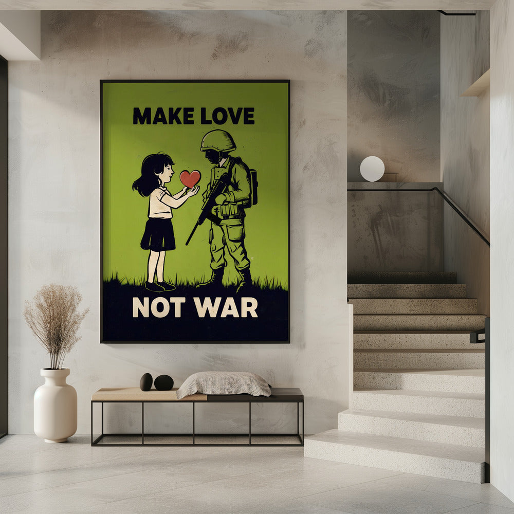 Make Love   Not War Poster