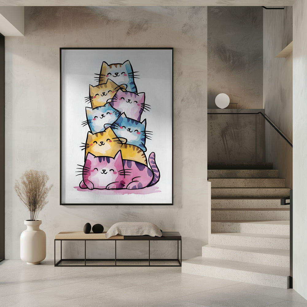 Happy Cats Poster