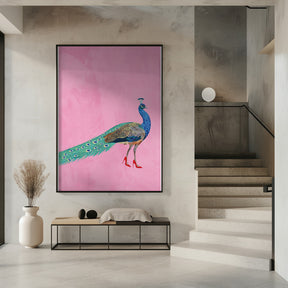 Peacock wearing heels Poster