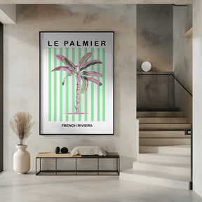 Stripedpalmpurplepink Ratioiso Poster