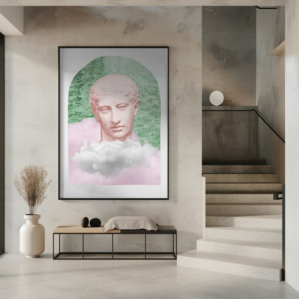 Ancientstatuepastel Ratioiso Poster