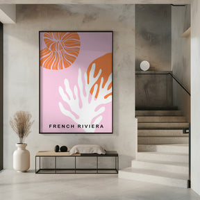 Rivierapinkorange Ratioiso Poster