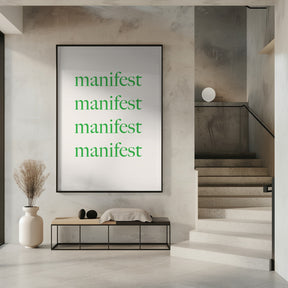 Manifestgreenbeige Ratio2x3 Poster