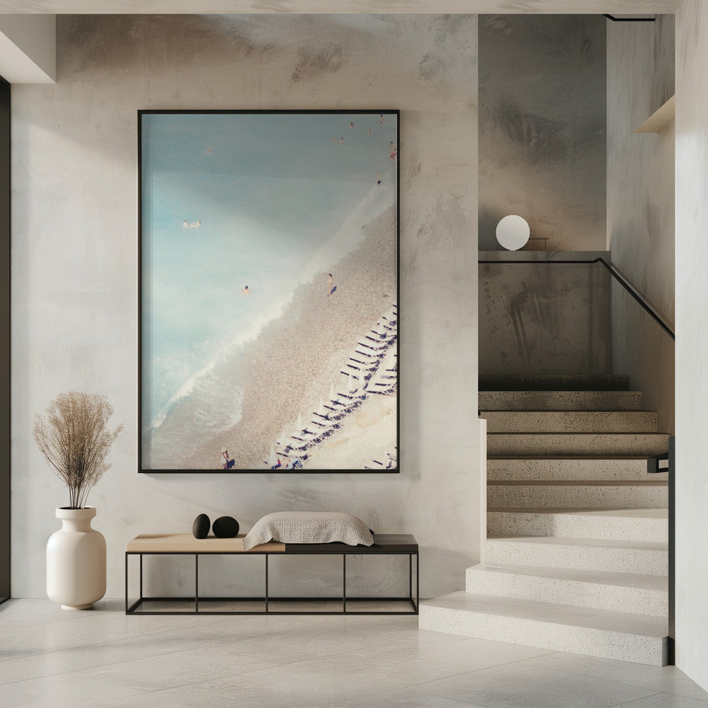 French Riviera Beach Poster