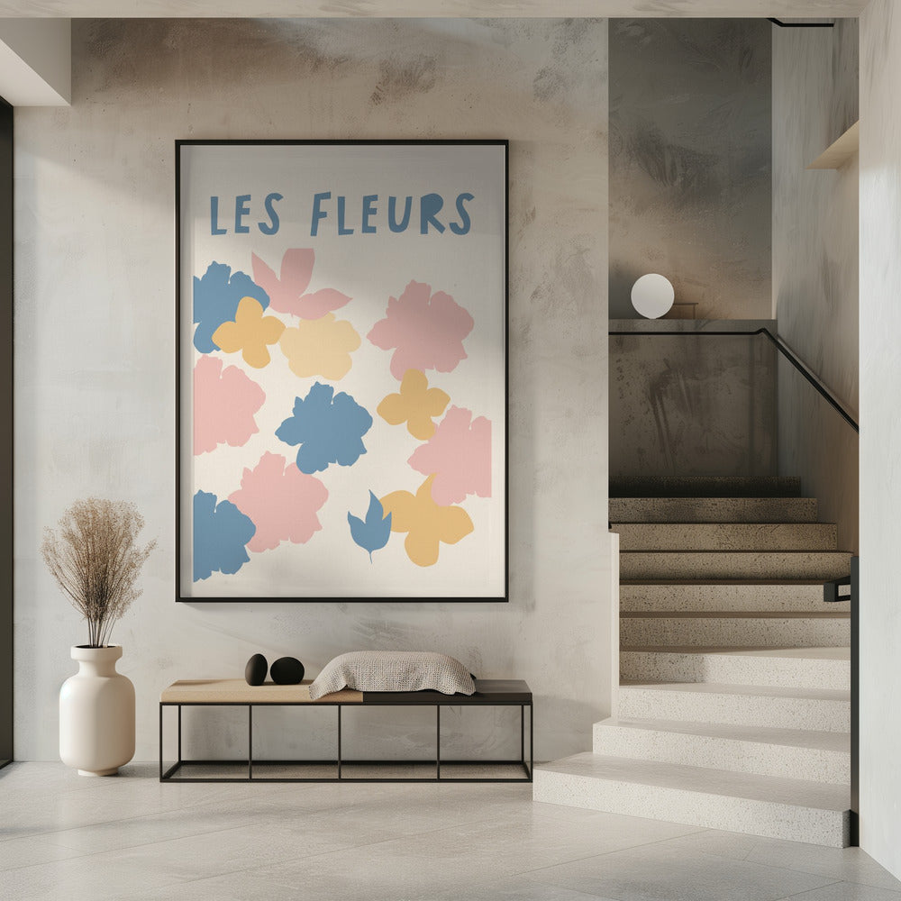 Lesfleursblue Ratio2x3 Poster