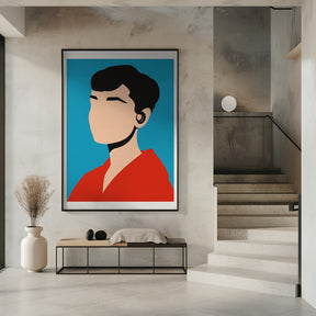 Audrey Hepburn Minimalist Pop Art Poster