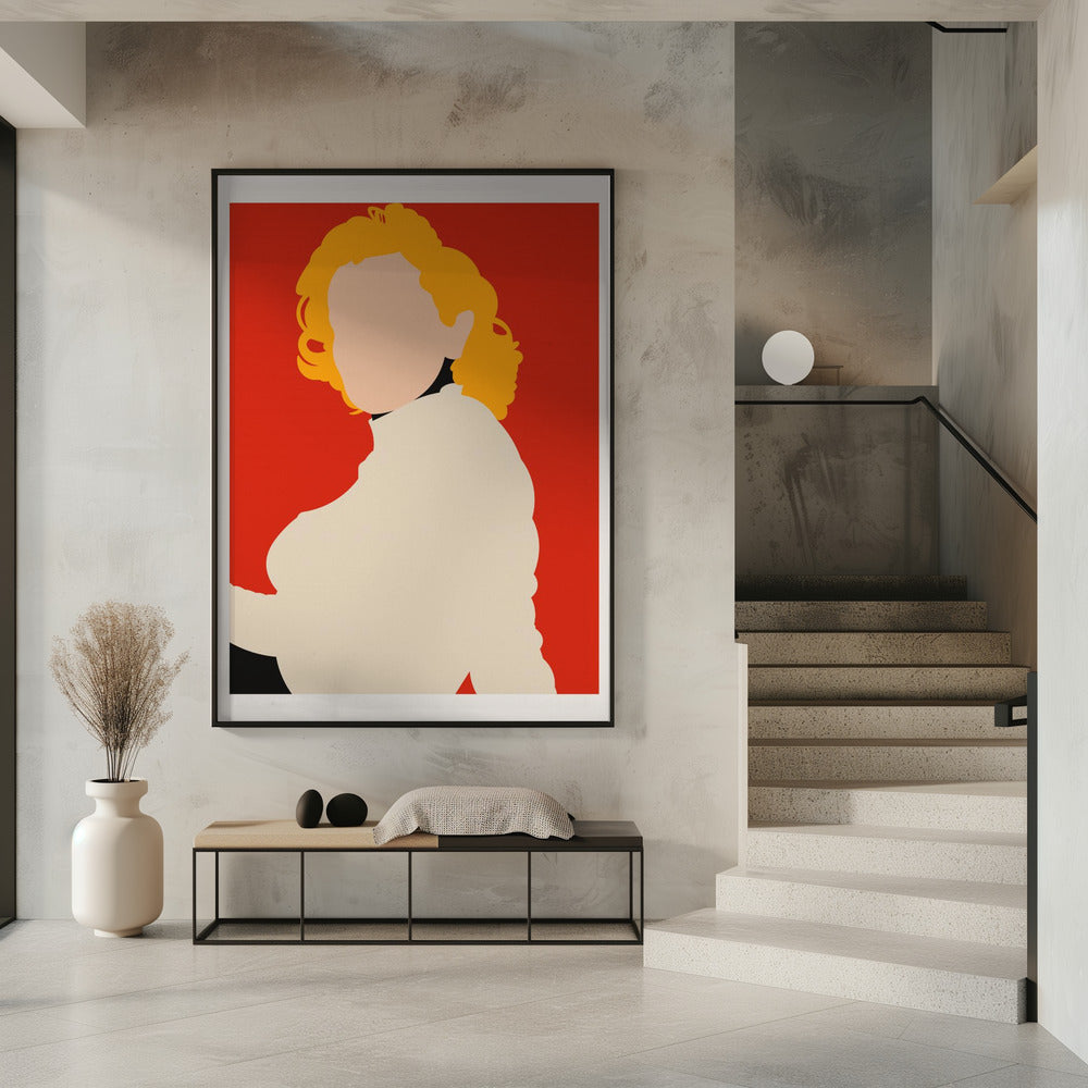 Marilyn Monroe Minimalist Pop Art Poster