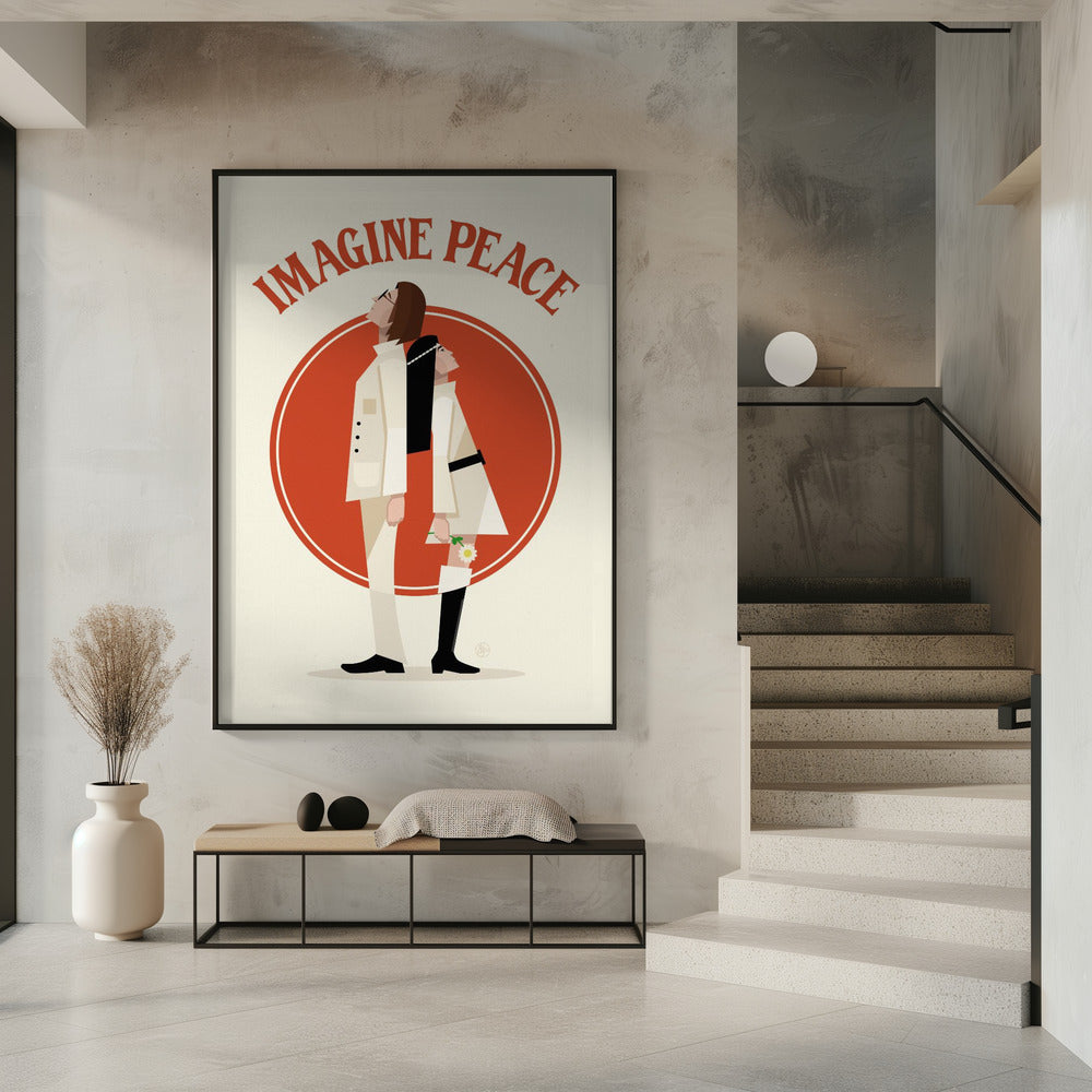 Imagine Peace Minimalist Poster