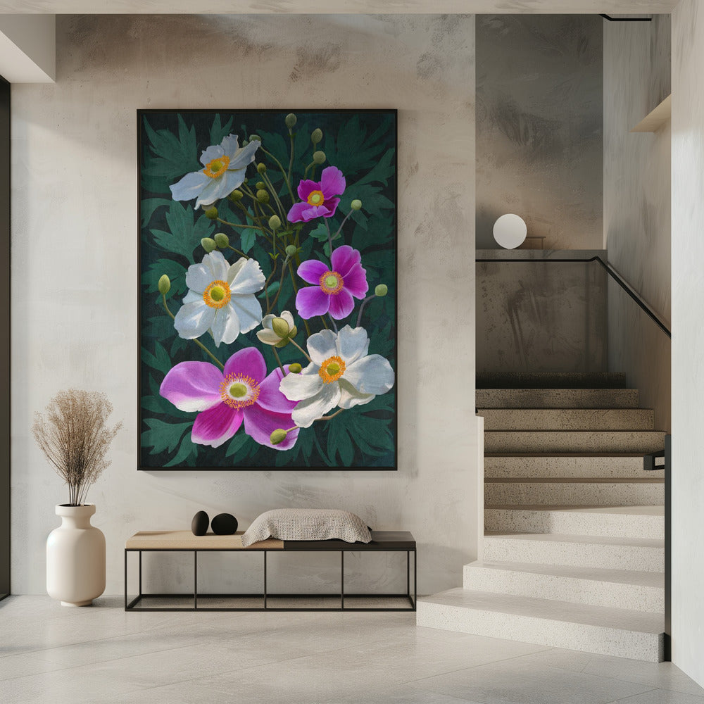 Anemone Flowers Poster