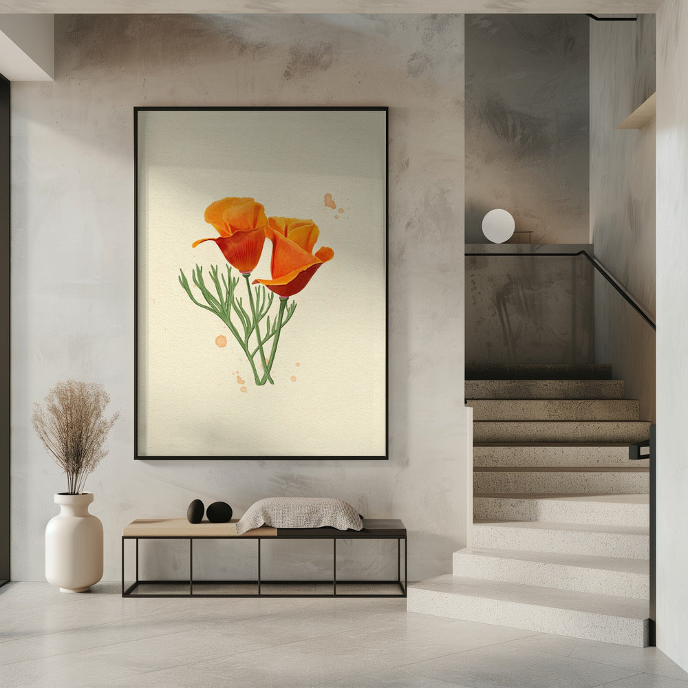 California Poppy Poster