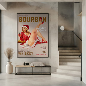 Babes of Bourbon Vol 25 Holiday Cheer Christmas Pinup Poster