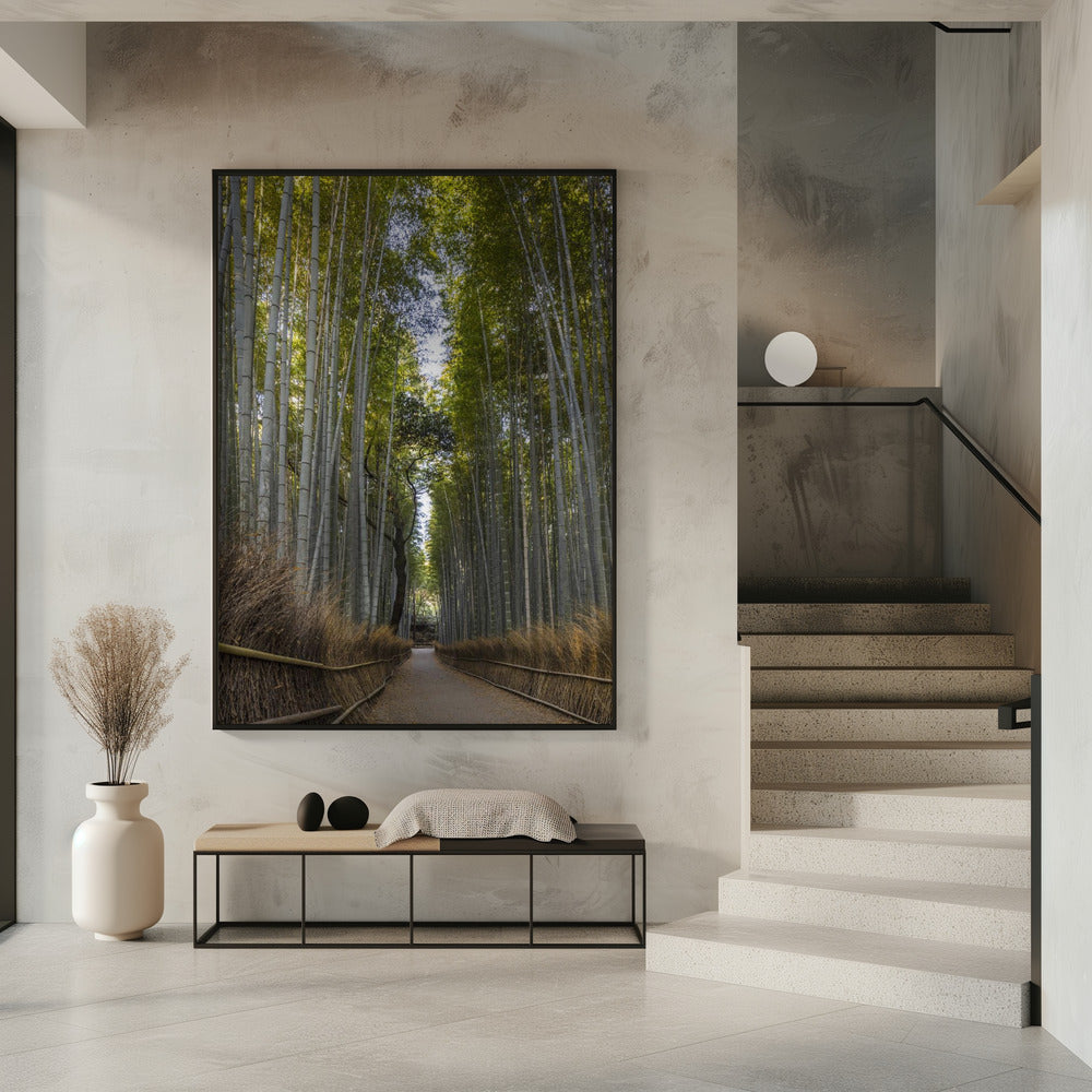 Mighty Arashiyama bamboo forest Poster