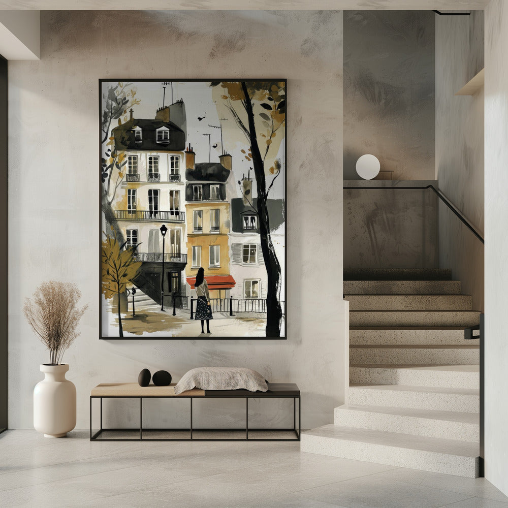 Paris  Watercolor Digital Painting (2) Poster