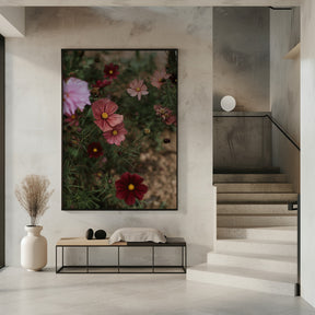 Pink Coral Flowers Poster