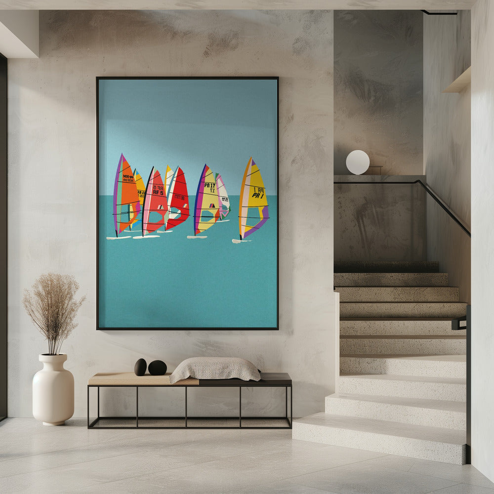 Baltic Sea Windsurfing Poster