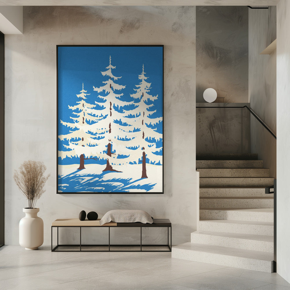 Harz Winter Trees Poster