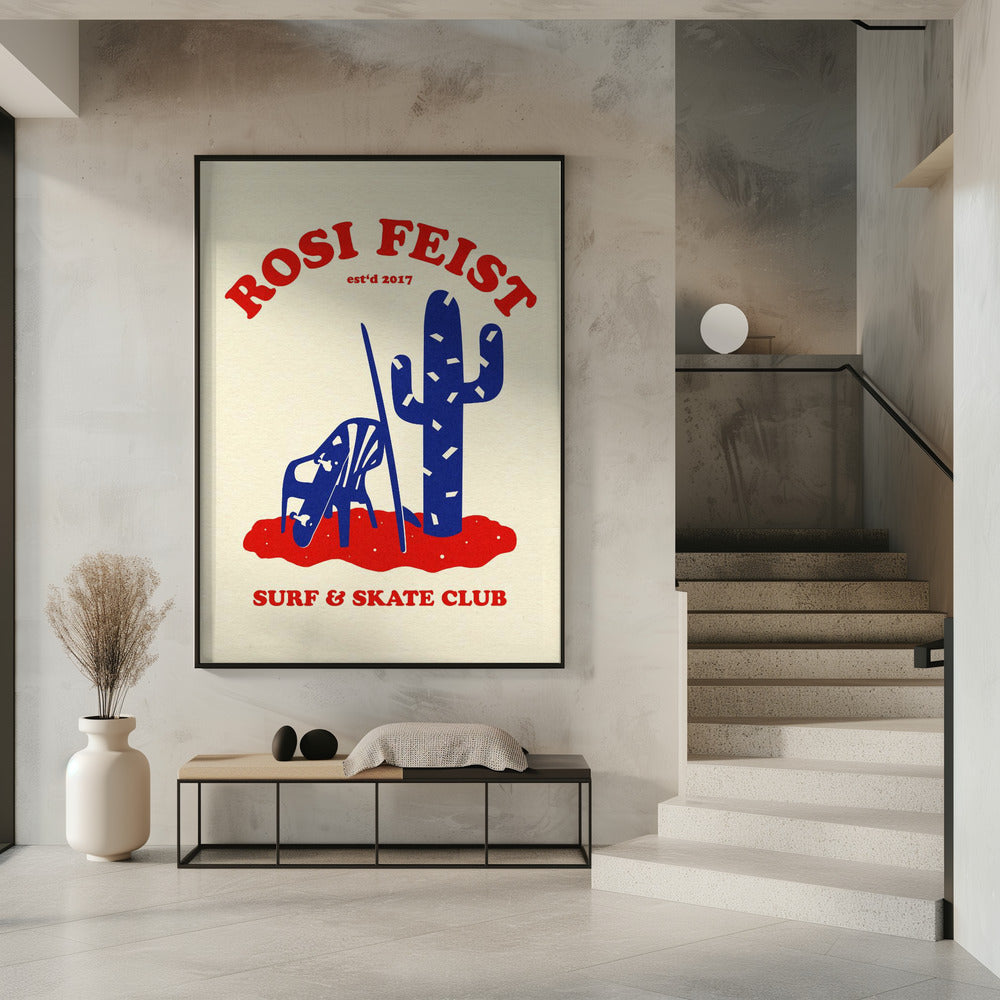 Rosi Feist Surf & Skate Club Poster