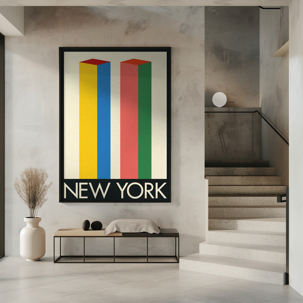 New York Twin Towers Poster