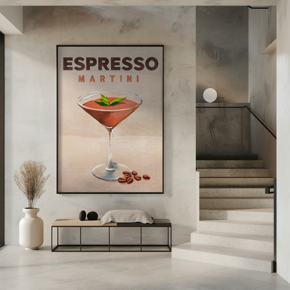 Espresso Martini Cocktail Bar Decor Poster