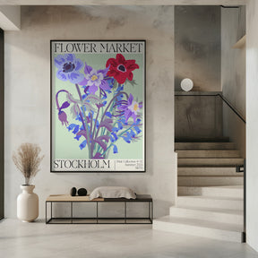 Stockholm Flower Market Poster