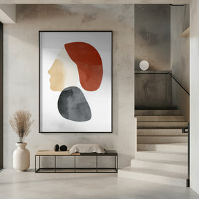 Abstract Minimalist Shapes No 1 Poster