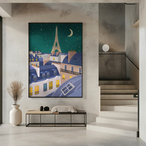 Paris at Night Poster