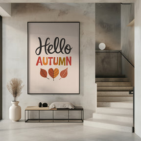 Hello Autumn Poster