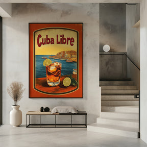 Cuba Libre Vintage Commercial Poster