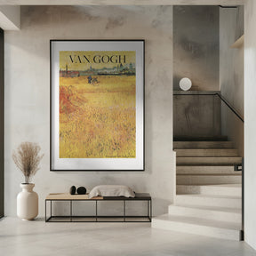 Wheat Field With View of Arles (1888) Poster